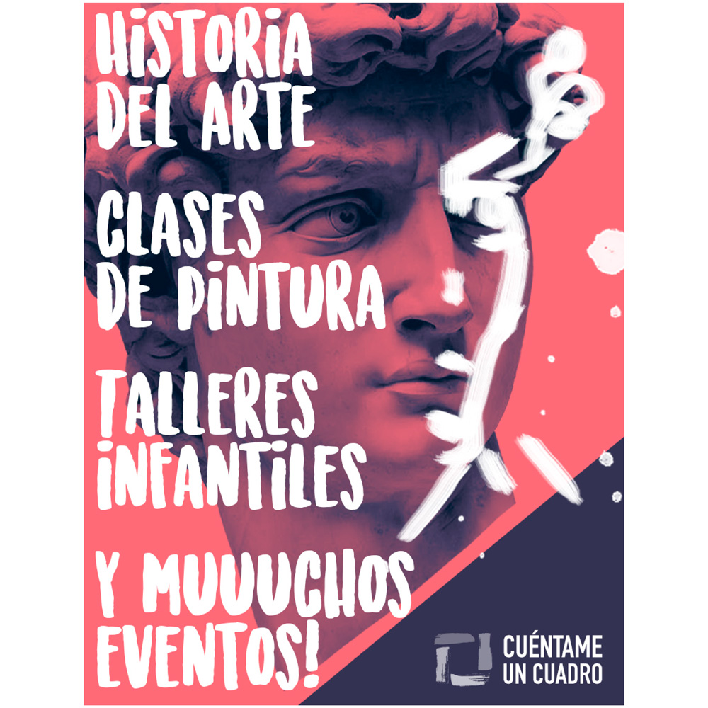 cartel para cuentame un cuadro, arte aviles